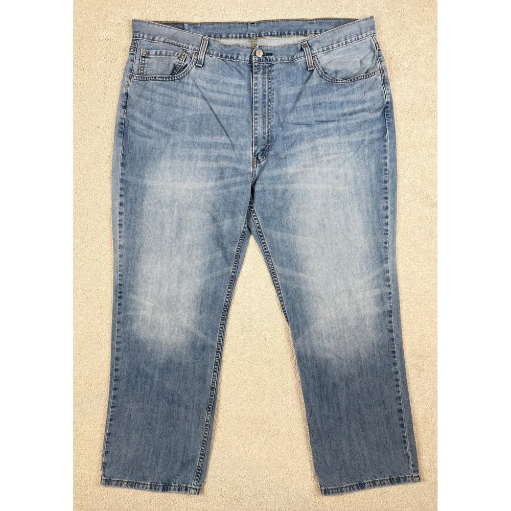 Levis 569 Mens Loose Straight Baggy Workwear Jeans Blue 44x32 Actual 42x29 #1468